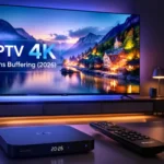 IPTV 4K sans buffering 2026 : écran TV et box Android